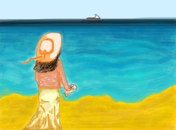 Girl waiting