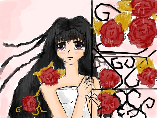 anime in love roses