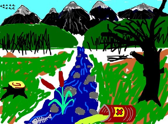 Haideti sa salvam natura-desen de george ionescu (Let\'s save the nature)!