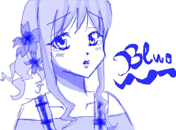 blue girl