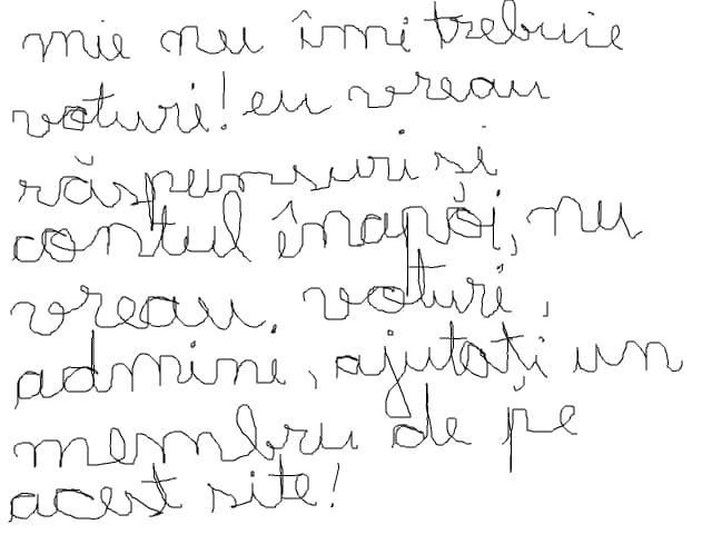 mie nu imi trebuie voturi! eu vreau raspunsuri si contul inapoi, nu vreau voturi, admini, ajutati un