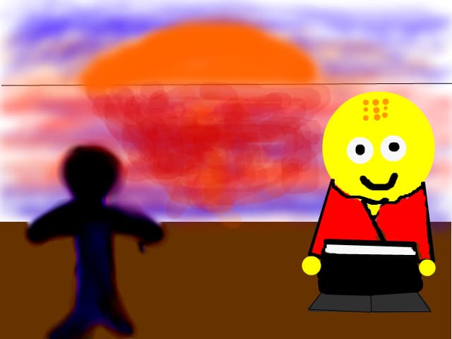 omi este atakat de un om cu puteri intunecate =))