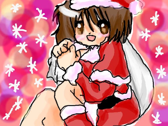 Anime christmas gilrl
