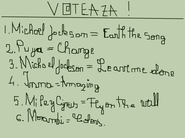 va las 2 zile sa votati cantecul favorit!