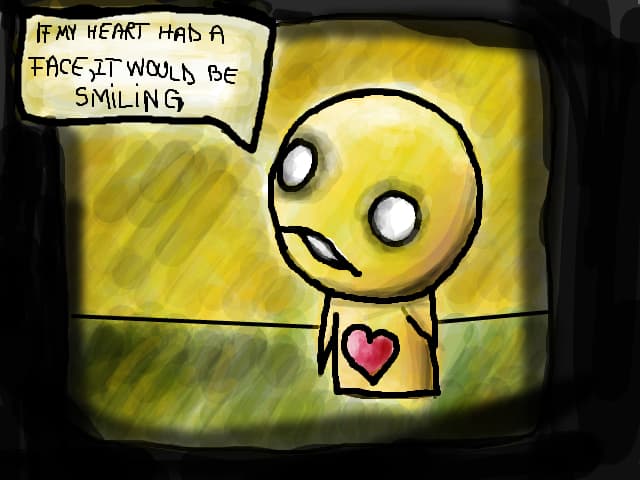 if my heart had a face,it would be smiling
