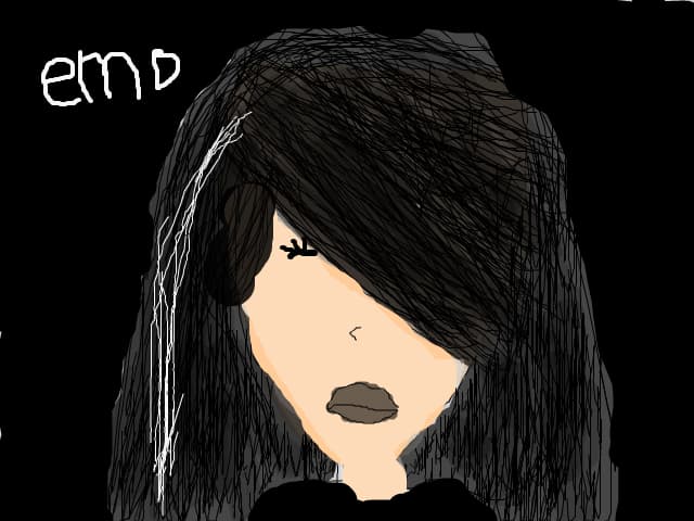 an emo girl