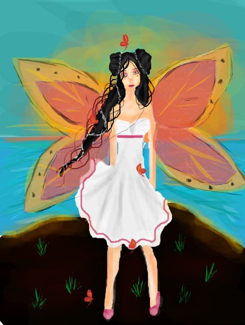 queen butterfly...