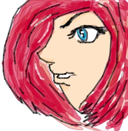anime face