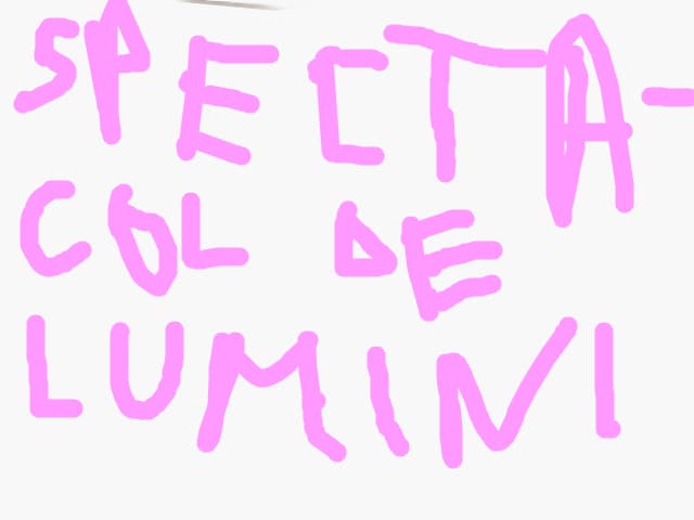 spectacol de lumini