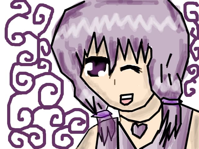 anime cute purple