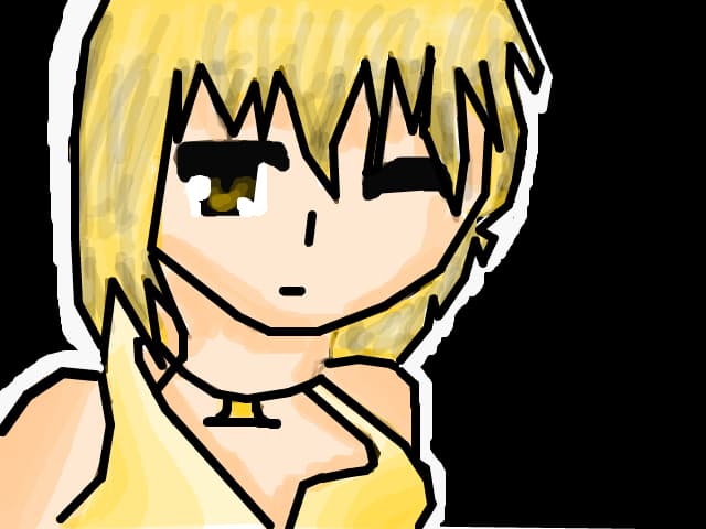 anime girl yellow