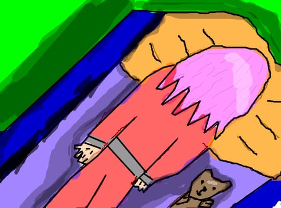 anime girl sleeping