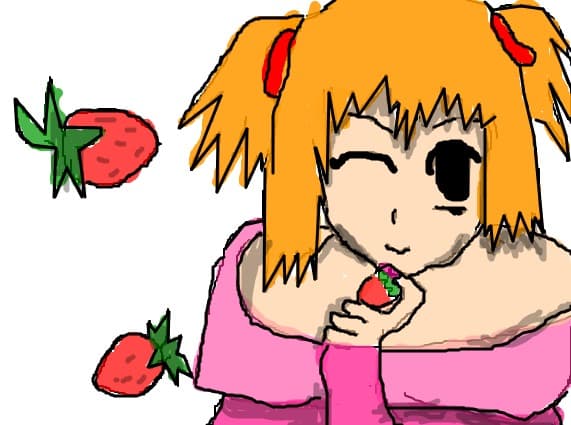 anime girl .