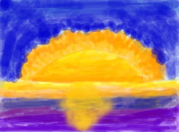 apus de soare la mare