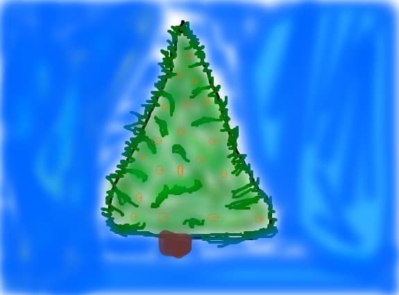 christmas tree cartoon