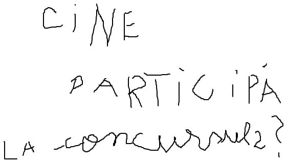 cine participa la concursul doi dati comentarii daca vreti