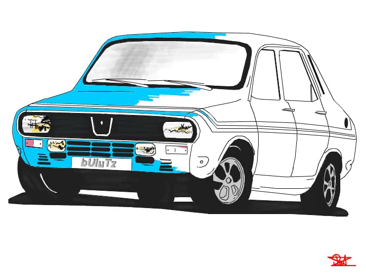 drawing old dacia