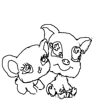 Littles Pet Shop(necolorat)