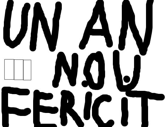 un an nou fericit