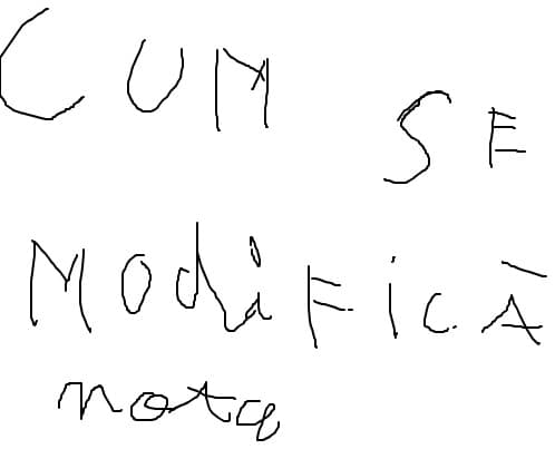 cum se modifica nota