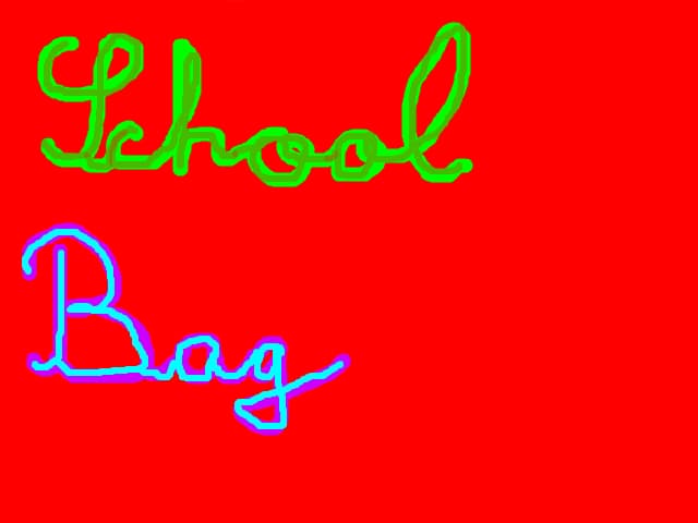 School  Bag=Ghiozdanul  de  scoala