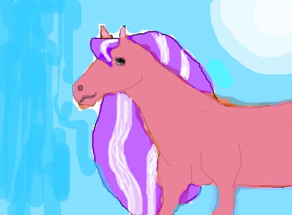 A horse