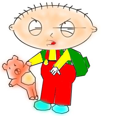 Stewie Griffin and his TeddyBear
