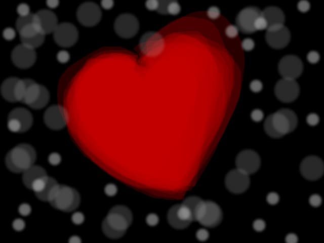 heart in snow