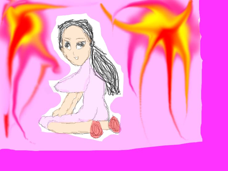 the girl...