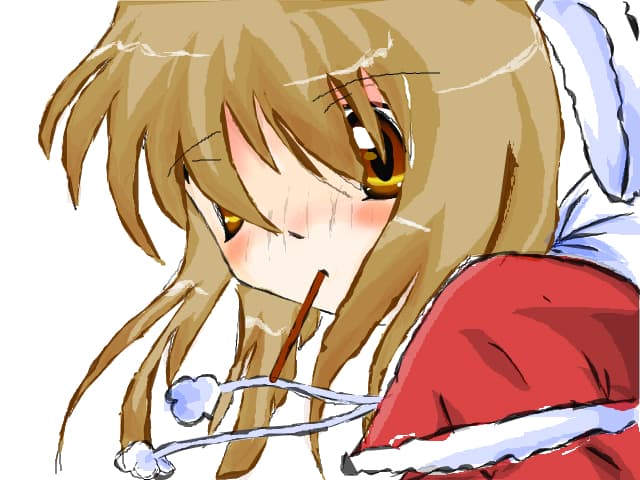 anime girl craciunita