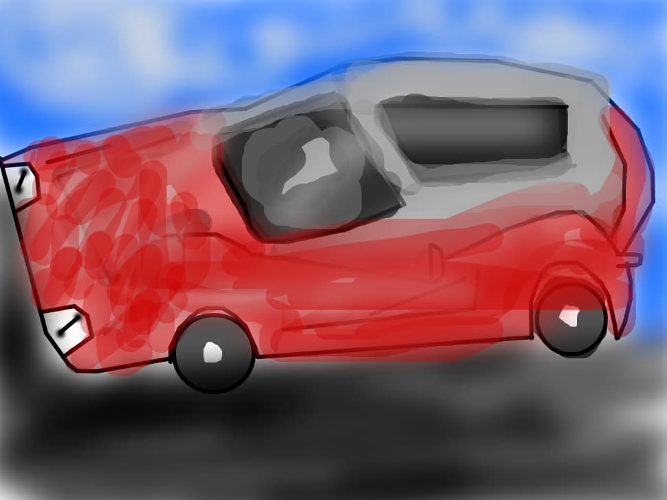 red car