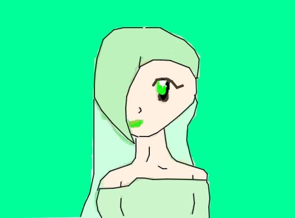 ANIME GREEN GIRL