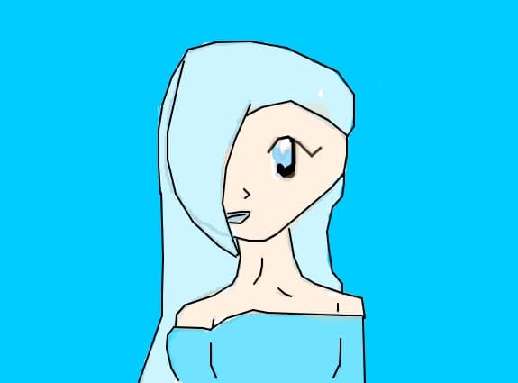 ANIME BLUE GIRL