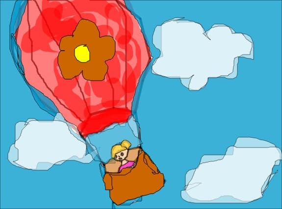 zburam cu balonul