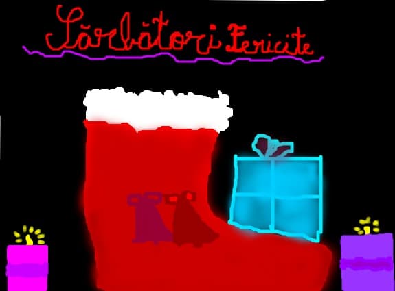 Sarbatori Fericite!L\'am fakut desenul din inima pt voi!!!!:*:*
