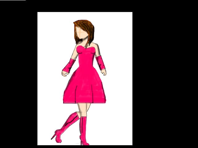 rochie de domnishoara de onoare:))