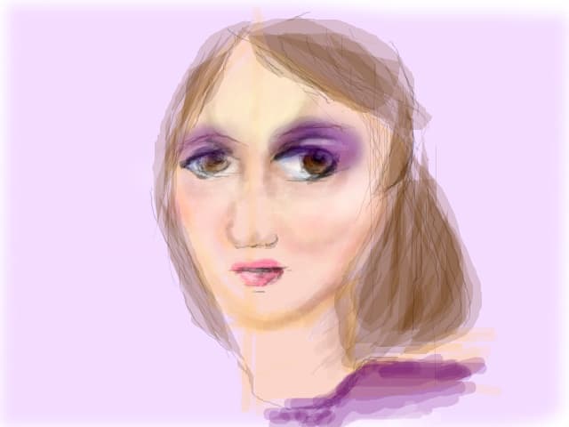 Portret (e cel mai reusit portret al; meu, dar mai am mult pana sa desenez asa cum mi-as dori)