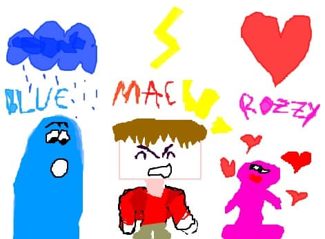 blue,mac,rozzy