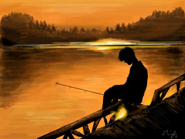 Sunset...