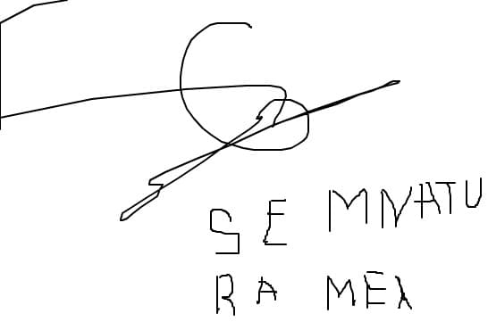 semnatura mea