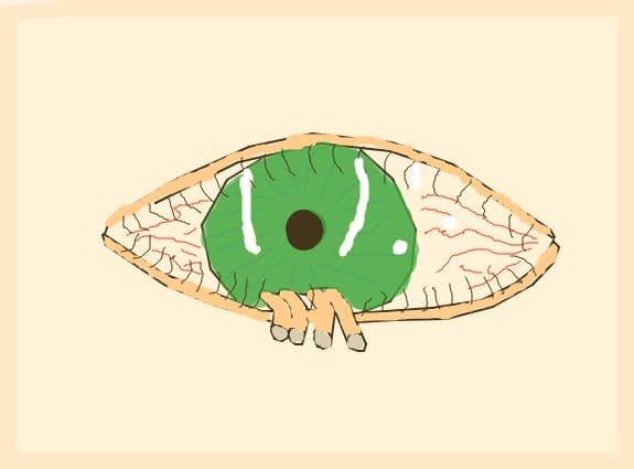 Fingers in eye!