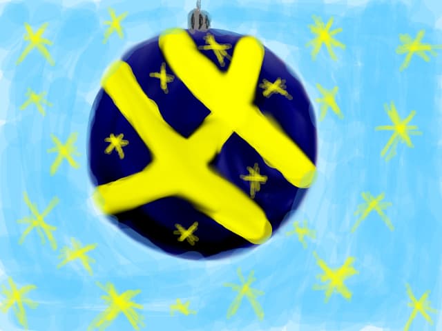 un glob de cristal