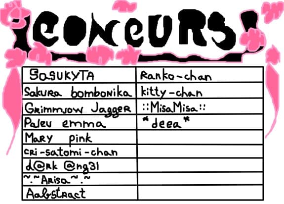 CONCURS - ANIME