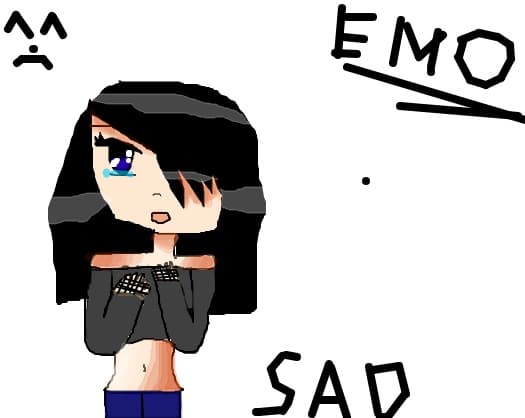 sad emo girl