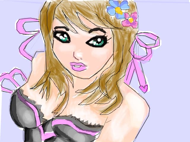 anime girl pink pentru toata lumea