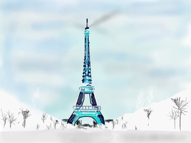 iarna la Paris