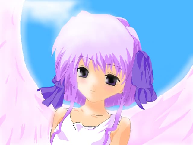 Anime angel girl