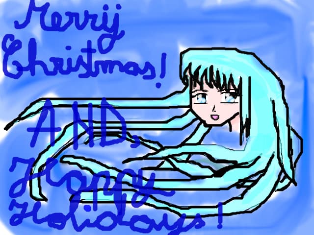 anime blue girl
