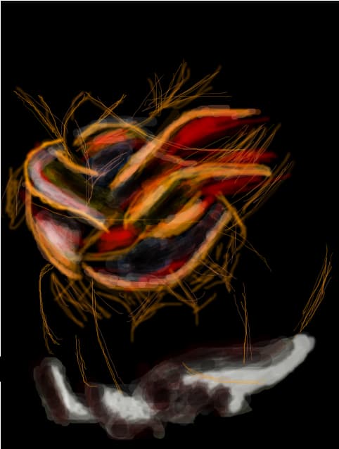rose on fire