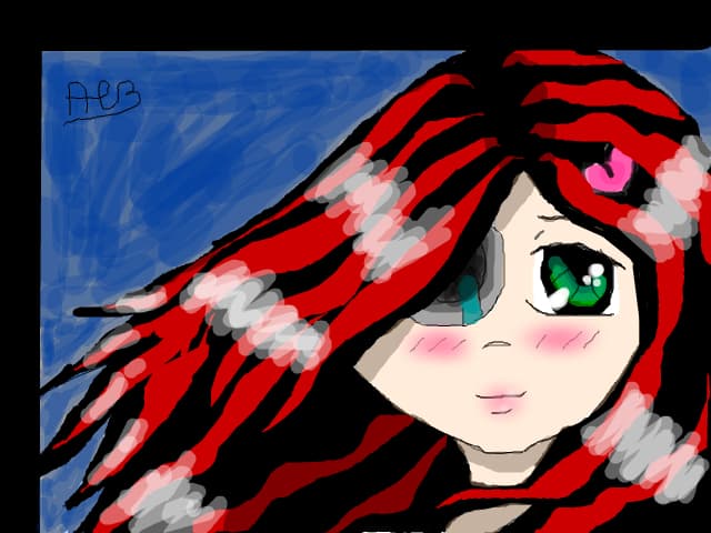 anime girl blood..